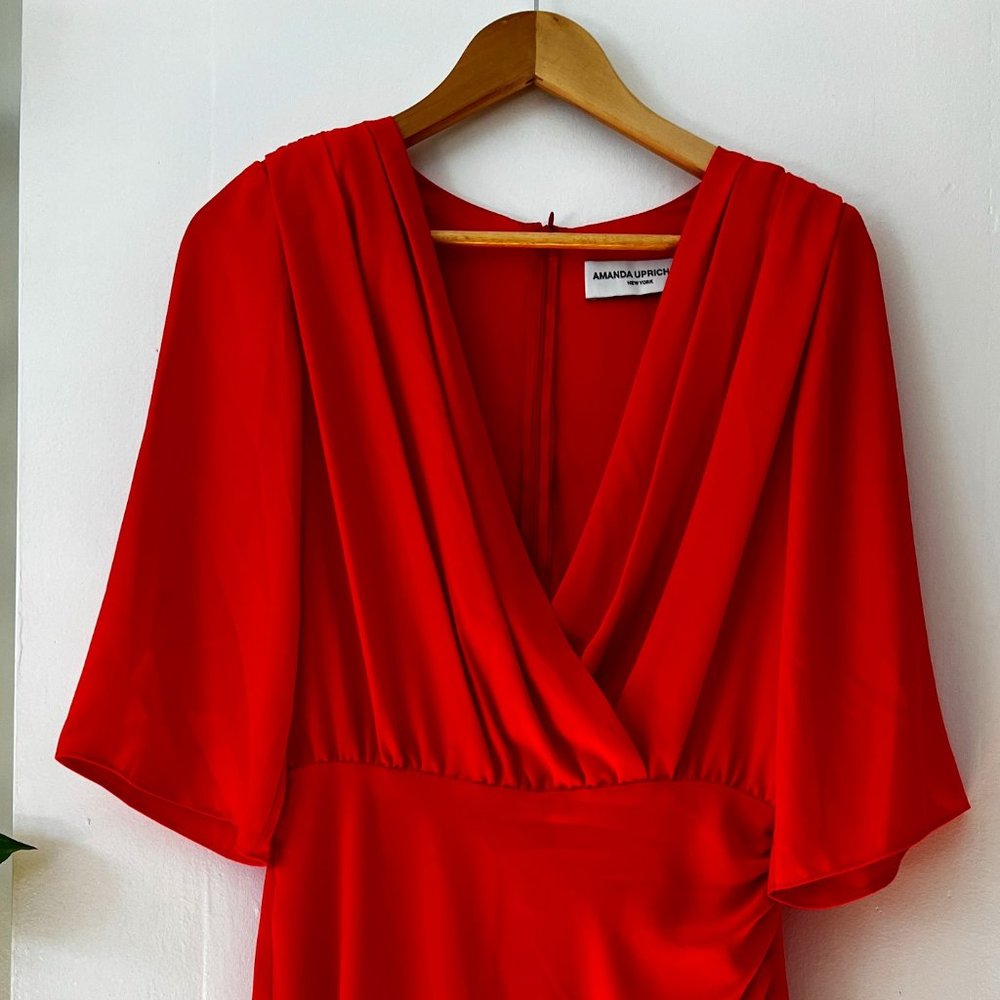 Amanda Uprichard Red Dress - Demetra Dress - Revolve